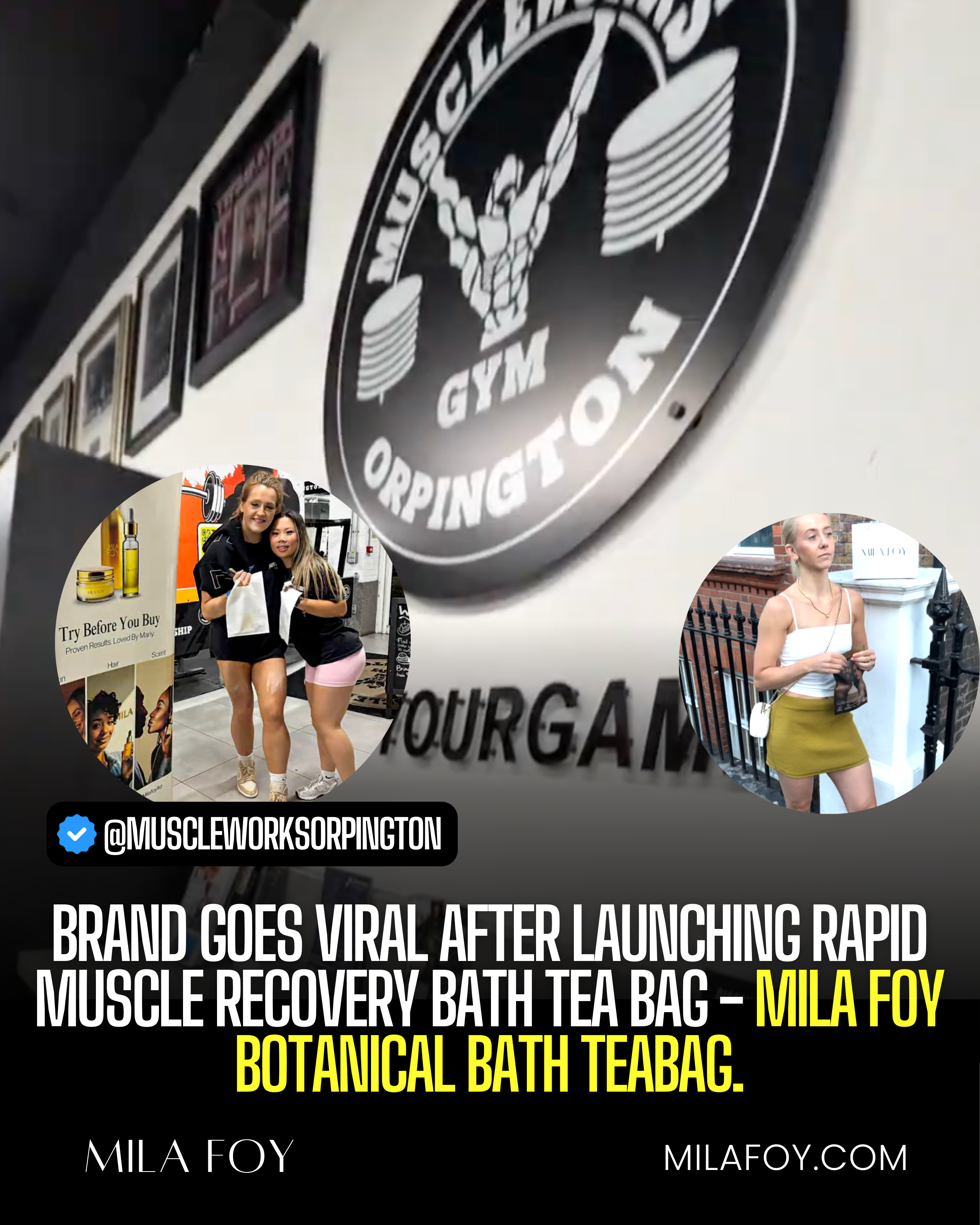 Bath tea bag in gyms used by athletes